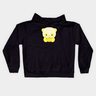 cute panda eat pineaple Kids Hoodie